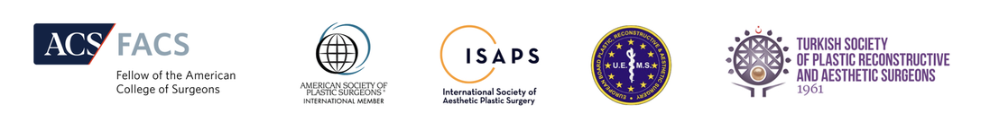 Accreditations: Fellow of the American College of Surgeons (FACS), American Society of Plastic Surgeons (ASPS) International Member, International Society of Aesthetic Plastic Surgery (ISAPS), European Board of Plastic Reconstructive and Aesthetic Surgery (EBOPRAS / UEMS), Turkish Society of Plastic Reconstructive and Aesthetic Surgeons (TPRECD)